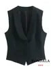 Robes de travail Kondala Chic Solid Black Office Lady Femmes Femmes Sans manches bouton sans manche