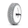 925 Sterling Silver Nieuwe Ring Volledige boor Rose Golden Ring is geschikt voor damesjuwelen Mode -accessoires Gratis levering