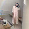 Kobietowa odzież snu Summer Luksusowe aplikacje piórowe Ice Silk Szyfonowy szafka szafka kimono odzież domowa na czołówka druhna