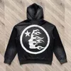 Vintage Make Old Hellstar Hoodie 23SS Outono Inverno Clássico Chama Carta Imprimir Homens Mulheres Pulôver Hellstar Com Capuz Sportswears 231221