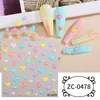 5 Sheets Moon Star Nail Art Stickers Decals Self-Adhesive Nail Supplies Nail Art Design Decoration Accessories