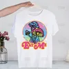 Męskie koszulki grzybowe graficzne estetyczne harajuku tshirt unisex koszulka z krótkim rękawem swobodny kawaii Ulzzang Grunge T-shirt męskie topy