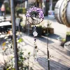 Bahçe Dekorasyonları HD Fantasy Ametist Hayat Ağacı Suncatcher Gökkuşağı Maker Asma Kristal Kolye Şifa Dekoru Pencere Araba Düğünü