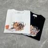 Men's T Shirts Mmsix T-shirts 2024 Spring Summer Crew Neck Cute Kitten Digital Print Design Short Sleeve Casual Cotton Male Loose Tee