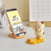 Kawaii Decorative Cat Ornaments Home Decor Cute Kittens Figurines Miniatures Desk Mobile Phone Bracket Office Desk Accessories 231222