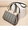 Shoulder Bags Fashionable Stripe Color Block Bag Large Capacity Designer Tote Women's Handbag