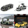 Diecast Model Cars 1 24 S Aventador SVJ63 ALEAY CAR TOY DEL TOYE SONIDO DE CASTING METAL Y TOYOS LIGERES PARA NIÑOS CAPA DE VEHÍCULO DH9AB