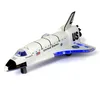 1 100 Legierung Space Shuttle Die Cast Craft Flugzeug Raumschiff Modell 19cm Länge mit leichter Musik für Kinderspielzeug 231221
