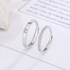 Anillos de boda S925 STERLING SILVER CARE pareja anillo de boda y mujer anillo de boda liso japonés lujo sencillo fila fina diamante 2312222