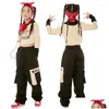 Abbigliamento da palco hip hop dance abiti da ragazza abbigliamento a maniche lunghe Tops neri pantaloni jazz costume da pratica abbigliamento bl11785 gocce dhgcl