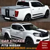 Stickers Auto -sticker geschikt voor Nissan Navara NP300 SideHoodtail Deur achterste kofferbak koele haaienstreep Grafische vinyl auto -stickers