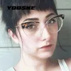 Sunglasses YOOSKE TR90 Anti Blue Rays Glasses Women Trendy Brand Cat Eye Myopia Optical Eyeglasses Ladies Radiation Computer Eyewear