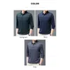 Herren T-Shirts Browon Business Casual Men Fashion Plaid Print Long Sleeve T-Shirt für 2023 Frühlings- und Herbst-Turn-Down-Tops