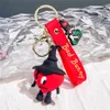 Bad Bunny Keyring Bag Accessoires Auto Schlüsselkette Croc Keychain DIY 3D Bad Bunny Rabbit Keychain