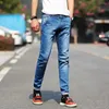 Erkek kot yeni moda erkek kot pantolon açık yeşil renk streç rahat düz ince fit çok renkli skinny jeans erkek pamuk denim pantolon j231222