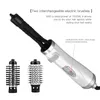 3 in 1 automatisch rotierendes multifunktionales Styling Luft Kamm Big Wave Curling Iron Haarthaar Kamm Haartrockner Kamm 231221