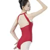 Portez des femmes Ballet Dance Leotard Aéréalist Yoga Pratique Costume Collier Halter Swimnastic Swimwear Adulto Ballerina