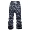 Hommes s pantalon de ski camouflage highwaist snowboard adulte d'hiver extérieur extérieur imperméable réchauffeur