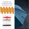 Umbrellas 10 Pcs Folding Umbrella Wooden Beads Parts Replacement Bone Covers Tail Decoration