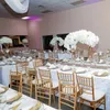 Crystal Wedding Acryl Stoel Outdoor Events Hotel Banquet Decoratie PC -stoelen Groothandel Stapelen Gold Event Banquet Metal Chiavari stoelen voor bruiloft