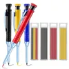 Carpenter Crayon Long Nosed Deep Trou Mécanique Mécanique Crayer avec taille-caisse intégrée pour le travail de menuise