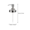 Liquid Soap Dispenser 3 Pcs Mason Jar Lid Pump Head Pumps Pressing Type Bottle Replacement Stainless Steel Lotion