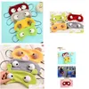 Mascheri per feste Cartoon Maschera per gli occhi con manica divertente carino anti -russare tonalità bendata Cotton er binder drop drop drop home giardino feste