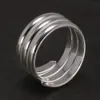 Eheringe echte 925 Sterling Silver Spring Ring Einfacher mehrschichtiger eleganter Schmuck Eröffnung Haken Punk Ring 231222