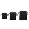 75 PCS Tre dimensioner 5 7 cm 7 9 cm 10 12 cm Velvet DrawString Bag Black Whole Jewelry Bags Christmas Wedding G2010