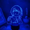 Luzes noturnas Manga de lava 3D Manga Mikasa Ackerman Ataque em figuras de anime Titan Led RGB Neon Battery Better Table Decor for Home251m