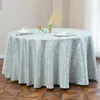 Tala de mesa de mesa de luxo Jacquard Tonela redonda Elbanket decoração de banquete de festas capa de saia para restaurante em casa