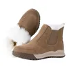 Ground Boots heren nieuwe vacht op een winter plus fleece verdikte warm wollen katoenen schoenen lederen high-top katoenen laarzen Q23122222