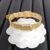 Bracelet de créateur de marge de marque Femmes de luxe 18 carats en or en or titane en acier