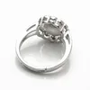 Pearl Ring Mount Round Face Ring Base Jewelry Findings 925 Sterling Silver DIY Making 5 Pieces272h