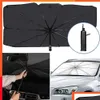 Andere Pflegereinigungswerkzeuge New Car Sunchade Regenschirm vorderster Fenster ER -Windschutzscheibenschutzzubehör Drop Lieferung Automobile Auto DHRSW