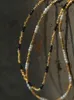 Colliers de pendentif Ins Black Spinel Mini Perle Collier Perle Niche Luxur Luxur