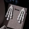 Ingénieux 4pcs Bridal Zirconia Full Bielry Ensembles pour femmes Party Luxury Dubai Nigeria CZ Crystal Wedding 231221