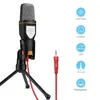 Microfoni YP Universal Wired Professional Professional 3,5 mm Microfono Home Aux Audio Stereo Desktop Tripod Mic Set per il controller del gioco per telefoni karaoke