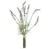 Fiori decorativi 1pc viola artificiale lavanda bouquet affollata pianta finta festa di matrimonio festa di Natale decorazione da giardino interno