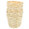 Наборы для обеда с ткаными цветочными корзинами хлеб бамбук для хранения