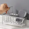 Panier de séchage d'évier de rangement de cuisine 304 Rack en acier inoxydable Boule à balle Sponge Halder