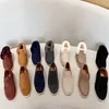 Open Walk Chukka Laarzen Suède Dames Zomer Walk Kwaliteit Enkellaarsjes Kwaliteit Kasjmier Suede Casual Comfortabele Schoenen Luxe Designer Wol Loro Snowboot