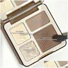 Eye Shadow Four Color Highlighter Contour Palette Makeup 3D Bronzer Matte Powder Rose Blush Highgloss Cosmetics 230829 Drop Delivery Dhuk9