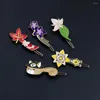 Party Supplies Anime Genshin Impact Metal Enamel Hair Clip Cosplay Accessoires Vision Headwear Bijoux Cadeau