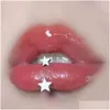 Joyas de perforación de labios labret, también es un anillo, un anillo D de hilo externo de la estrella Star Spicy niña auricular oreja de clavos de entrega dhhkm