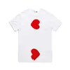 Chemise Men's T jouez le créateur de femmes tshirt imprimé camouflage coeur vêtements classiques lettre de couleur t-shirts graphiques modes de mode décontractée 395