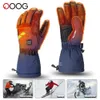 Uppvärmda handskar snöskoter skidåkning Vinter varm litiumbatteri Motorcykel Vattentät laddningsbar 231221