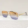 Gafas de sol CT0330 Retro Rimless For Men Steampunk Mujeres Punk Fashion Fashion Shades Vintage Gafas de Sol Sonnenbr