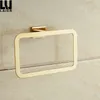 gold Towel Ring chrome Bathroom accessories Decoration Elegant square style 231221