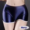 Short féminin Metelam Huile brillante Sports brillants Sous-vêtements Boyshorts Stretch Boxer Pottel